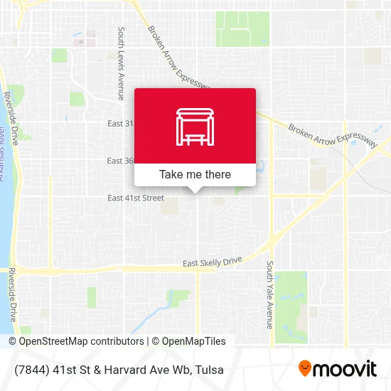 (7844) 41st St & Harvard Ave Wb map