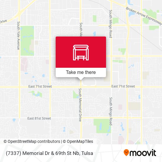 (7337) Memorial Dr & 69th St Nb map