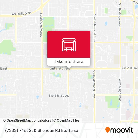 (7333) 71st St & Sheridan Rd Eb map
