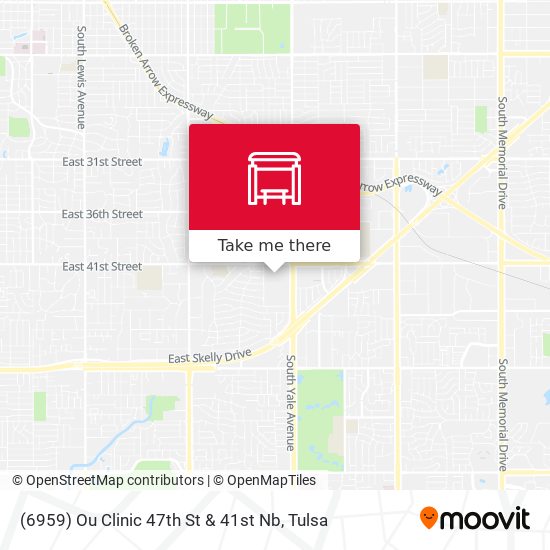 (6959) Ou Clinic 47th St & 41st Nb map