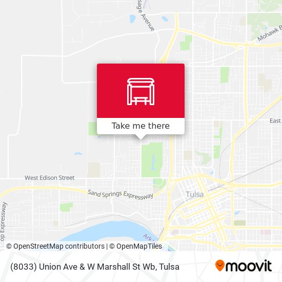(8033) Union Ave & W Marshall St Wb map