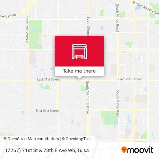 (7267) 71st St & 78th E Ave Wb map