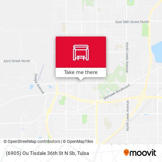 (6905) Ou Tisdale 36th St N Sb map