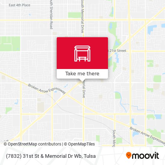 (7832) 31st St & Memorial Dr Wb map
