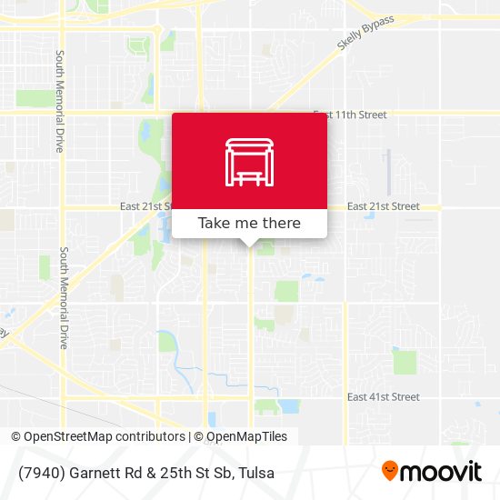 (7940) Garnett Rd & 25th St Sb map