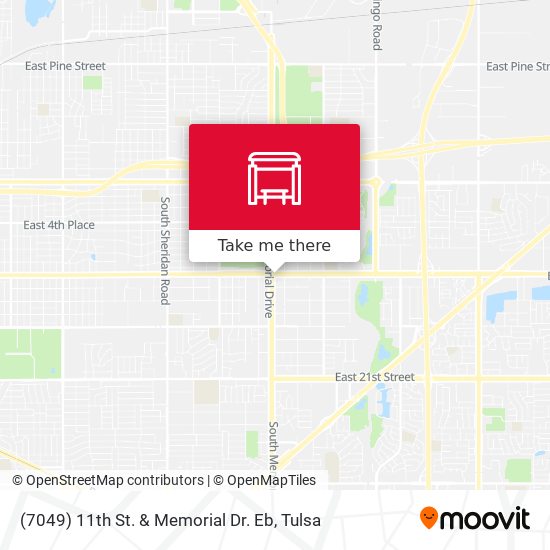 (7049) 11th St. & Memorial Dr. Eb map
