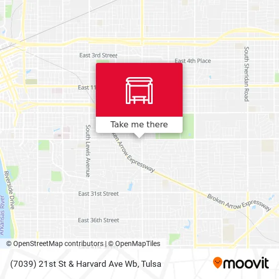 Mapa de (7039) 21st St & Harvard Ave Wb