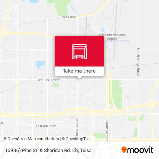 (6986) Pine St. & Sheridan Rd. Eb map