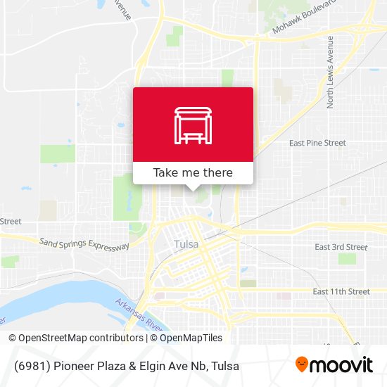 (6981) Pioneer Plaza & Elgin Ave Nb map