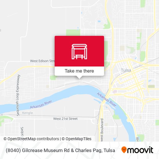 (8040) Gilcrease Museum Rd & Charles Pag map