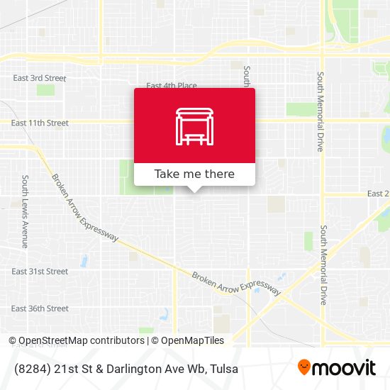 (8284) 21st St & Darlington Ave Wb map