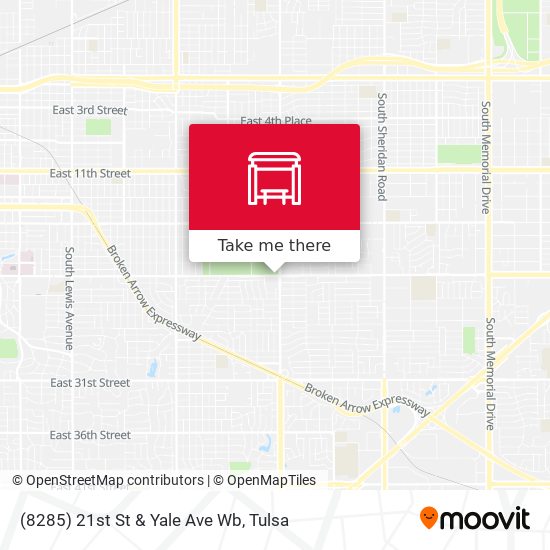 (8285) 21st St & Yale Ave Wb map