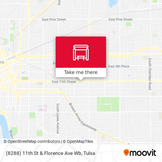 (8288) 11th St & Florence Ave Wb map