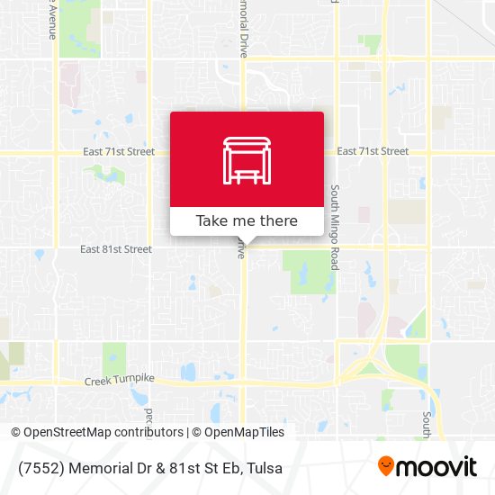(7552) Memorial Dr & 81st St  Eb map
