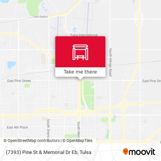 (7393) Pine St & Memorial Dr Eb map