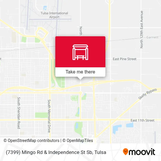 (7399) Mingo Rd & Independence St Sb map