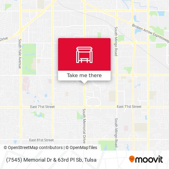 (7545) Memorial Dr & 63rd Pl Sb map