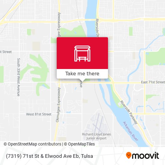 (7319) 71st St & Elwood Ave Eb map