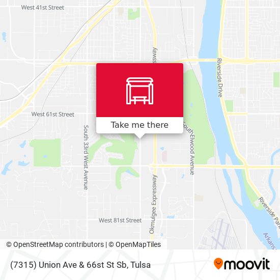 (7315) Union Ave & 66st St Sb map
