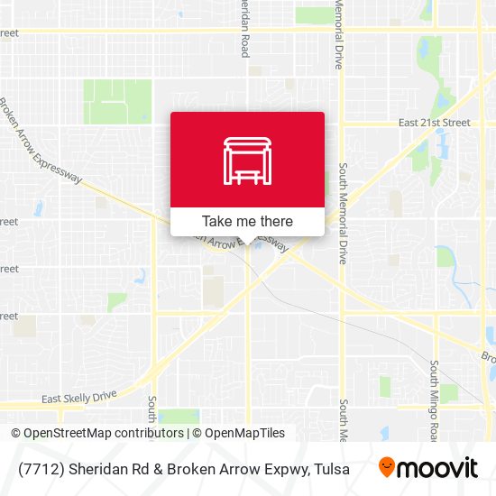 Mapa de (7712) Sheridan Rd & Broken Arrow Expwy