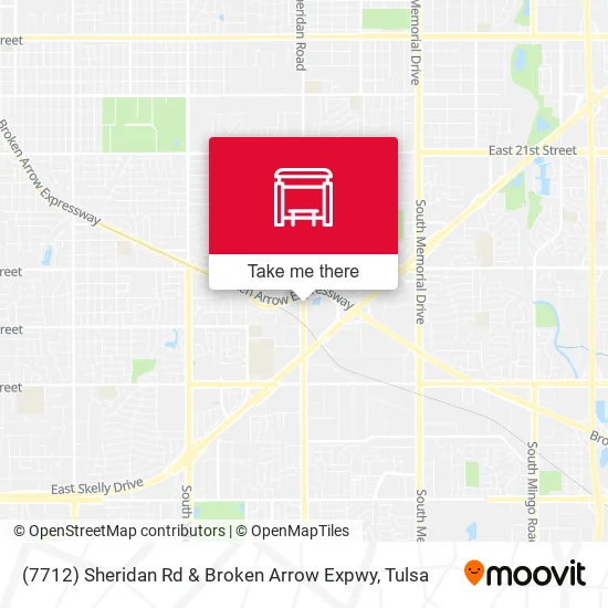 Mapa de (7712) Sheridan Rd & Broken Arrow Expwy