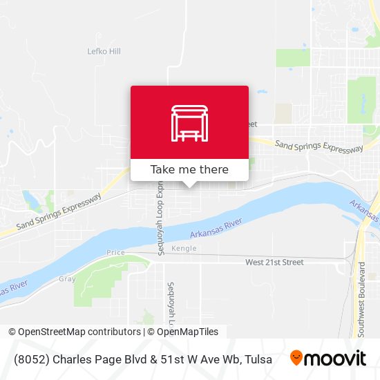 (8052) Charles Page Blvd & 51st W Ave Wb map
