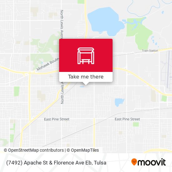 (7492) Apache St & Florence Ave Eb map