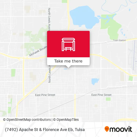 Mapa de (7492) Apache St & Florence Ave Eb