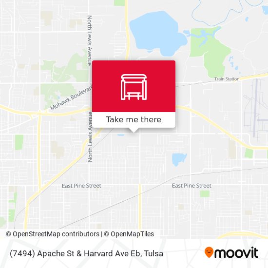 Mapa de (7494) Apache St & Harvard Ave Eb