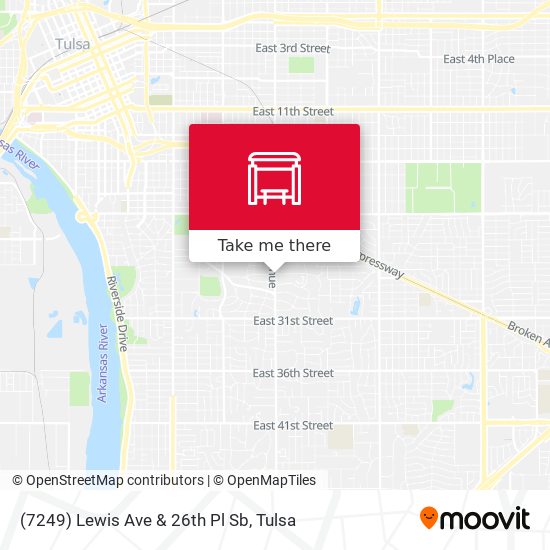 (7249) Lewis Ave & 26th Pl Sb map