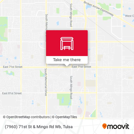 (7960) 71st St & Mingo Rd Wb map