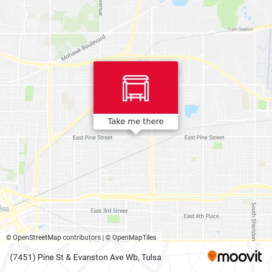 Mapa de (7451) Pine St & Evanston Ave Wb