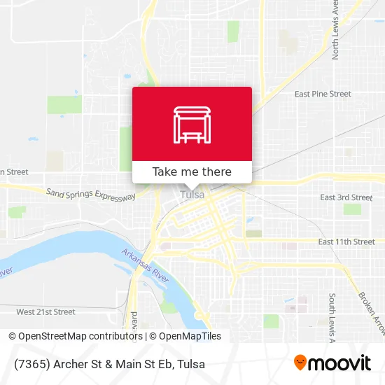 Mapa de (7365) Archer St & Main St Eb