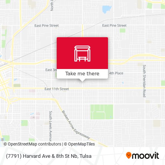 (7791) Harvard Ave & 8th St Nb map
