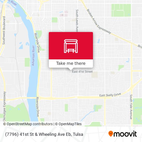 (7796) 41st St & Wheeling Ave Eb map