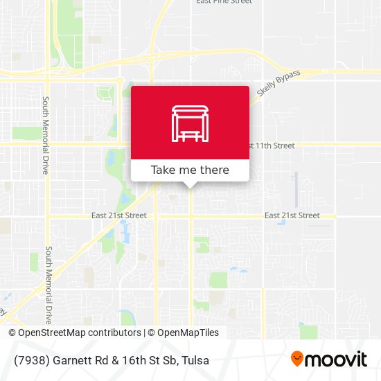 Mapa de (7938) Garnett Rd & 16th St Sb
