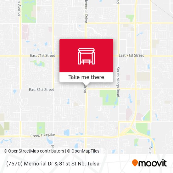 (7570) Memorial Dr & 81st St Nb map