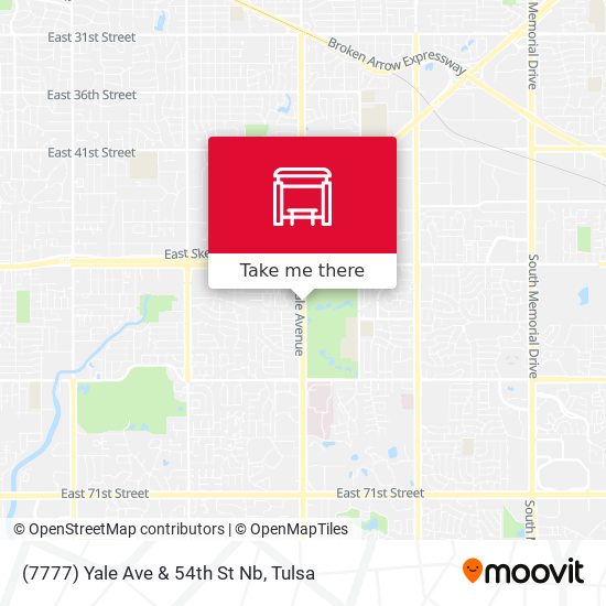 (7777) Yale Ave & 54th St Nb map
