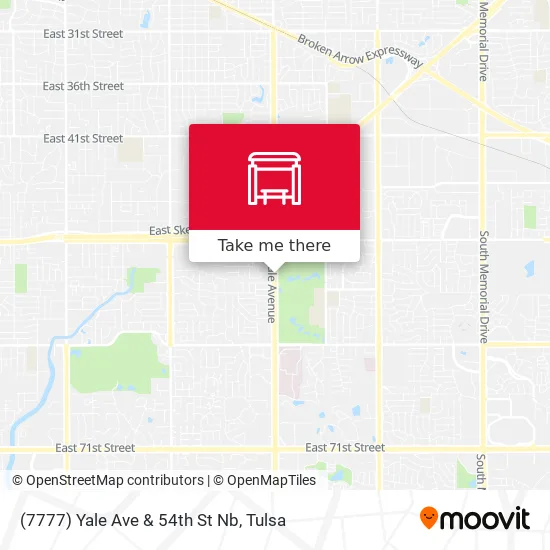 (7777) Yale Ave & 54th St Nb map