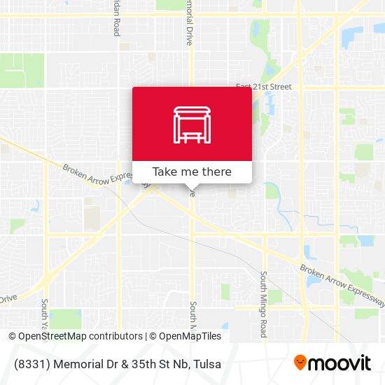(8331) Memorial Dr & 35th St Nb map