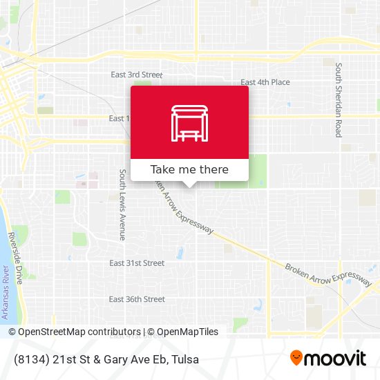 (8134) 21st St & Gary Ave Eb map