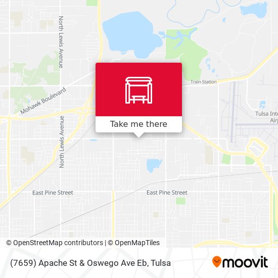 (7659) Apache St & Oswego Ave Eb map