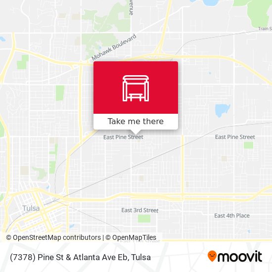 (7378) Pine St & Atlanta Ave Eb map