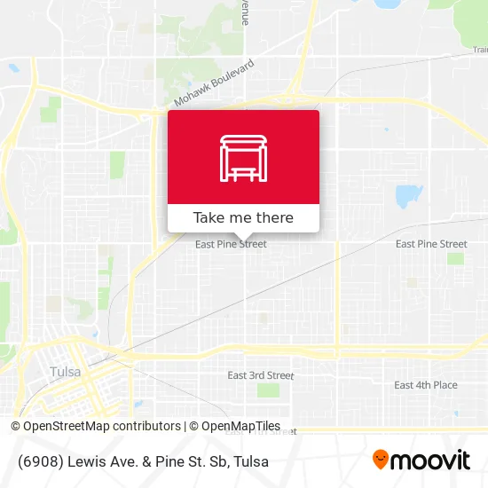Mapa de (6908) Lewis Ave. & Pine St. Sb