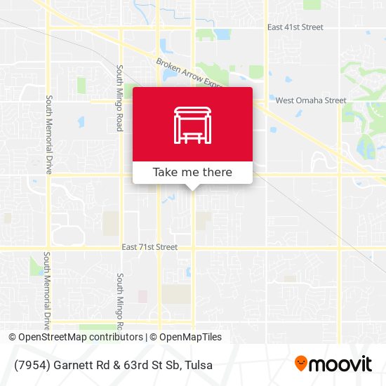 (7954) Garnett Rd & 63rd St Sb map