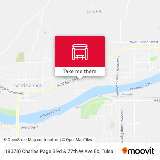 (8078) Charles Page Blvd & 77th W Ave Eb map