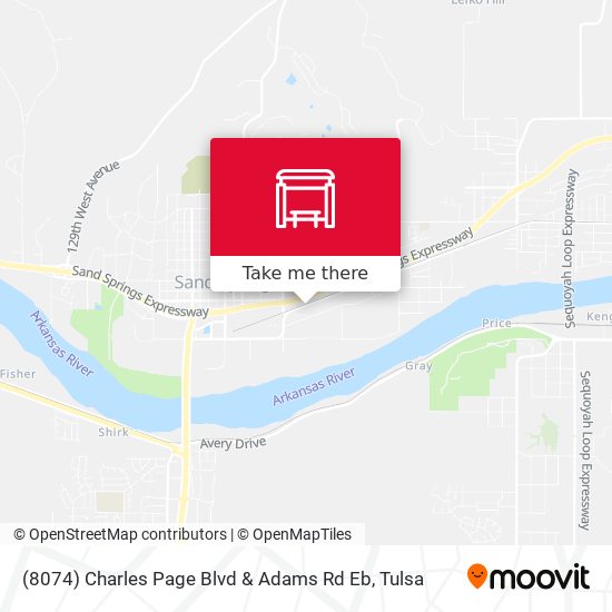 (8074) Charles Page Blvd & Adams Rd Eb map