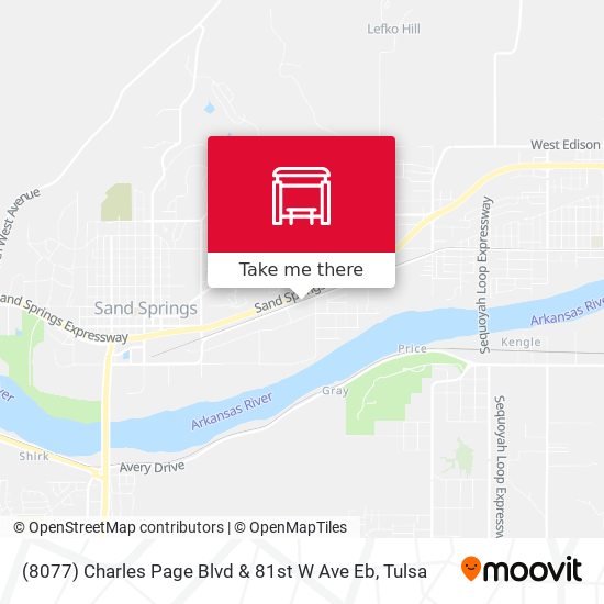 (8077) Charles Page Blvd & 81st W Ave Eb map