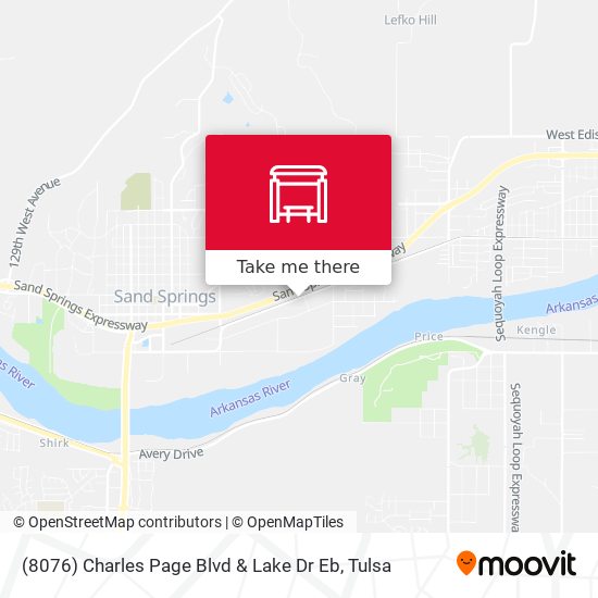 (8076) Charles Page Blvd & Lake Dr Eb map
