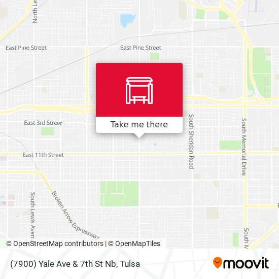 (7900) Yale Ave & 7th St Nb map